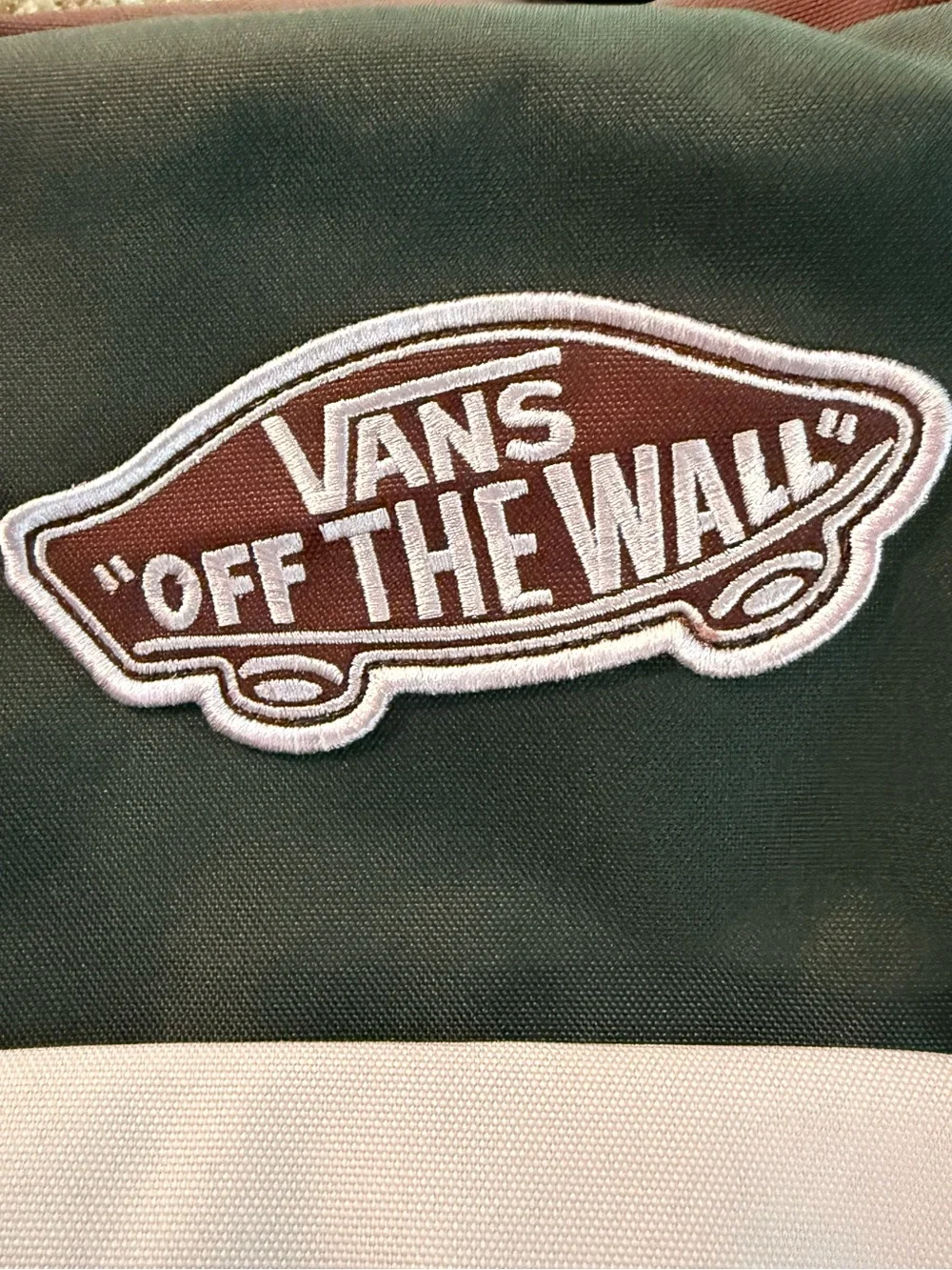 NWOT Vans Realm Canvas Backpack Maroon Gray Skateboard Classic School Bookbag